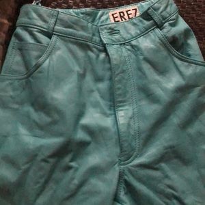 Leather long pants size 4